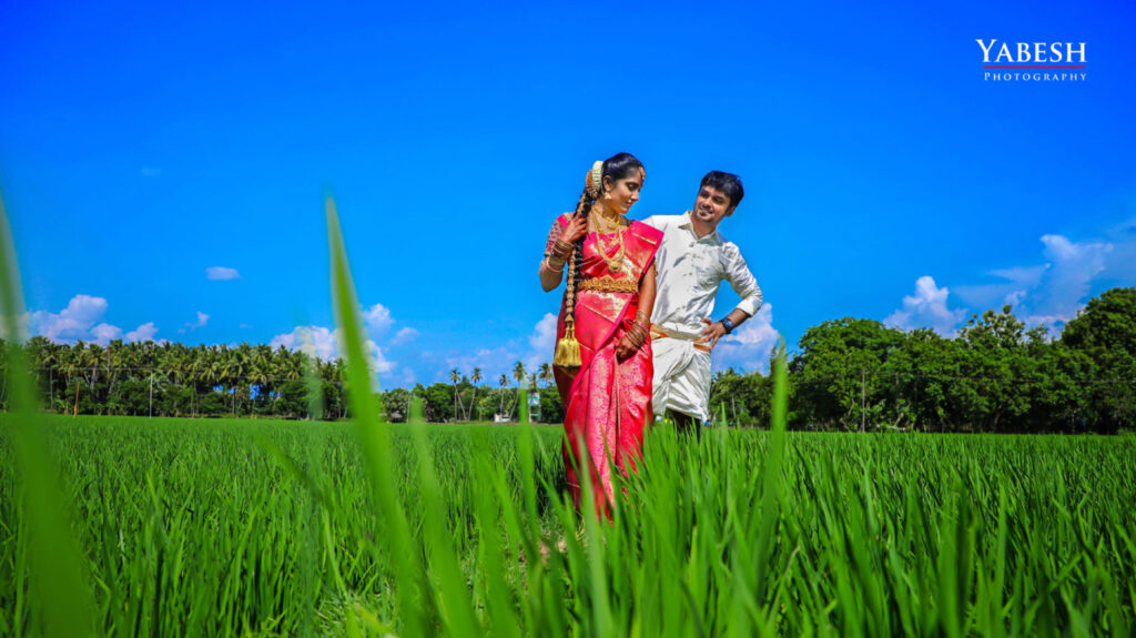 Experience the magic of Tamil village wedding photography with Yabesh, as we preserve cherished memories of love, culture, and tradition in beautiful rural marriage photos.